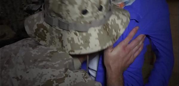  Local pussy bend over and get fuck hard by soldier cock!